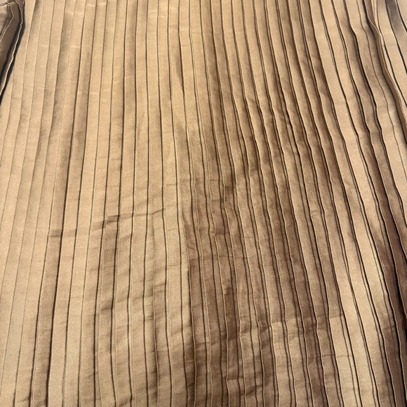 Banana Republic Tan Pleated Sleeveless Blouse - Picture 2 of 9